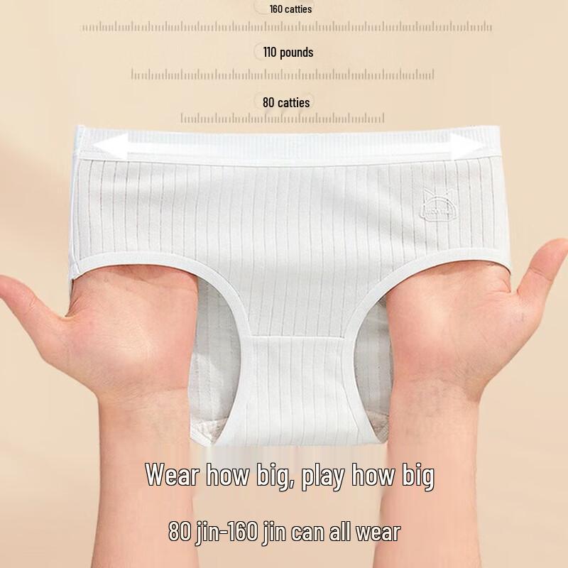 

Yalu Women s High-Waist Red Underwear 4-Pack M