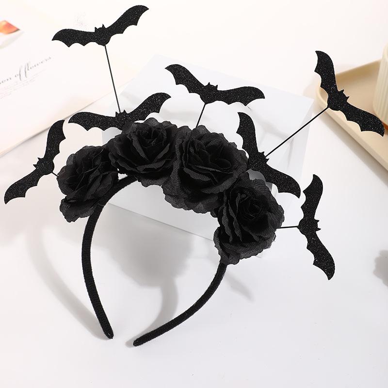 Halloween Bat & Feather Headband for Festivals and Parties