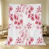 Sakura Flannel Blanket Soft, Plush & Warm Throw, Perfect for Home, Dorm, Halloween & Christmas Decor & Daily Use