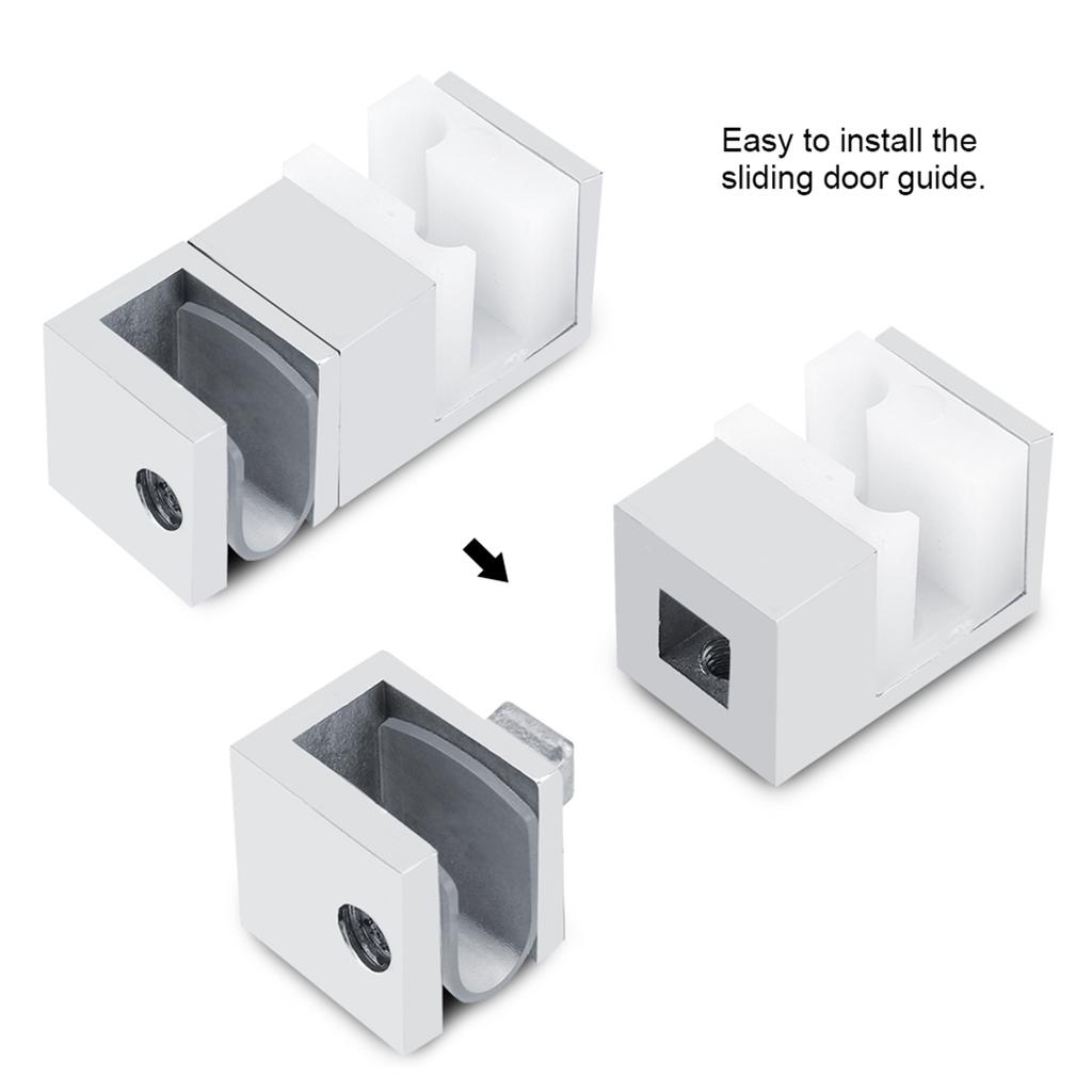 Edelstahl Verstellbar Rostfrei Schiebetür Bodenführungshalter Büro Haushalt