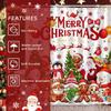 Frohe Weihnachten Duschvorhang, Frohes Neues Jahr Winter Weihnachtsmann Schneemann Weihnachtsbaum Zuhause Feiertag Badezimmer Dekoration, Polyesterstoff