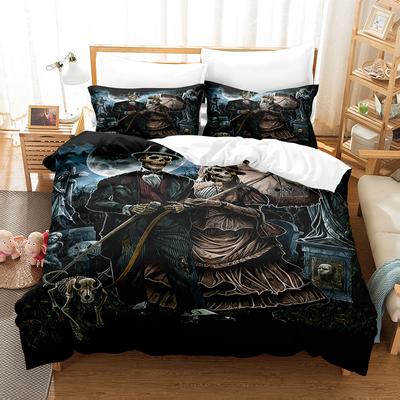 3D The Skeleton Bedding Sets Duvet Cover Set With Pillowcase Twin Full Queen King Bedclothes Bed Linen