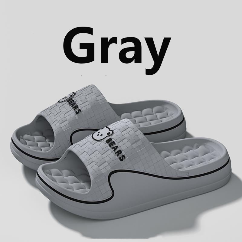 Summer Slide Slippers Women Men New Anti-Slip Bathroom Home Slippers Indoor House Shoes Shower Sandals