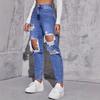 Women's 2024 Trendy High-Waist Washed Ripped Straight-Leg Jeans