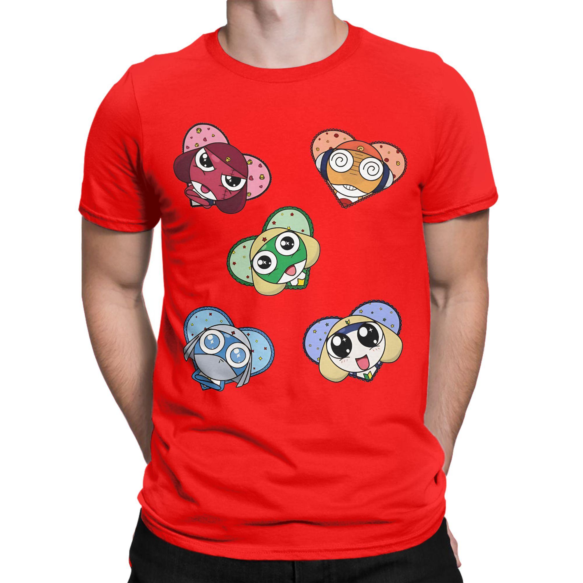 

Space Sgt Frog Keroro Giroro in Love Men Women T Shirts Tee Shirt Short Sleeve TShirt Pure Cotton Graphic Printed Clothing S