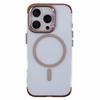 JAUCASE For iPhone 16 Pro Max Clear Case Compatible with MagSafe Lens Frame Kickstand PC+TPU Phone Cover
