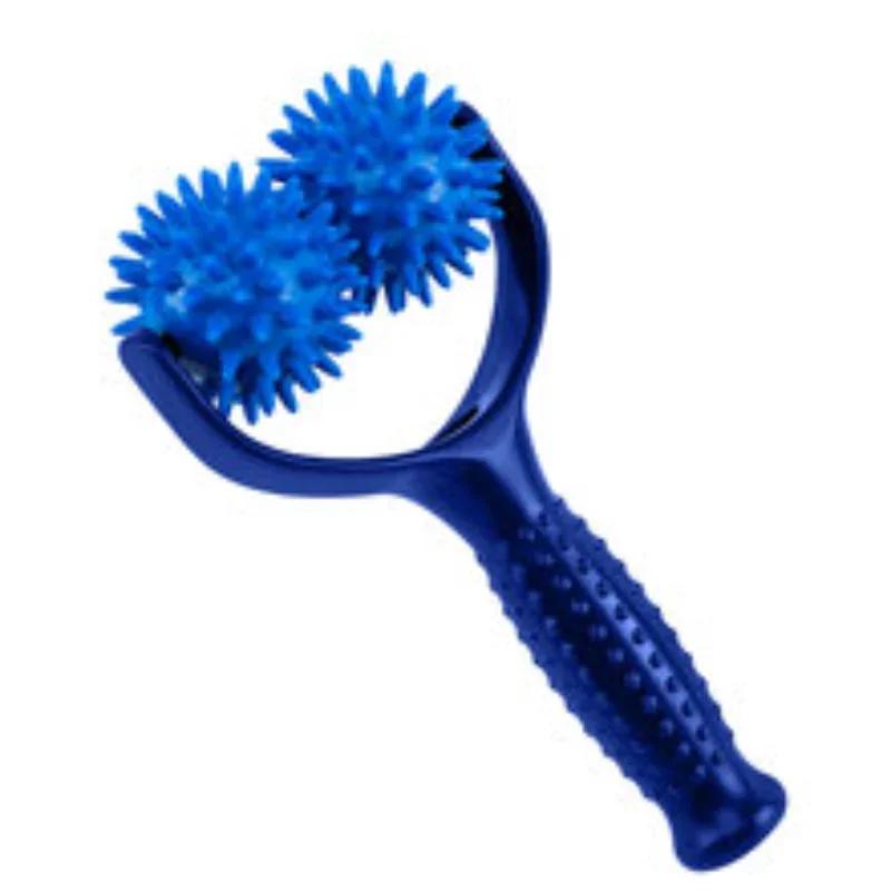 2 Roller in 1 - Handheld Trigger Point Acupuncture Reflexology Spiky Massage Balls Massager Roller Full Body Soreness Relief