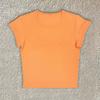 Summer new commuter solid color multi-color round neck simple slim-fitting printable T-shirt top women