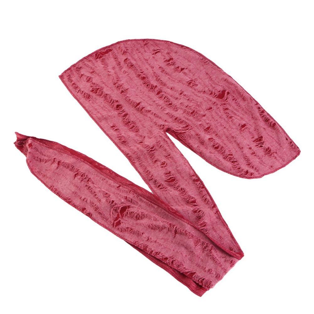 Cappello da Pirata a Coda Lunga in Cotone Fascia per Capelli Buco Bandana Punk Hip Hop Bandana Foulard Moto Bike