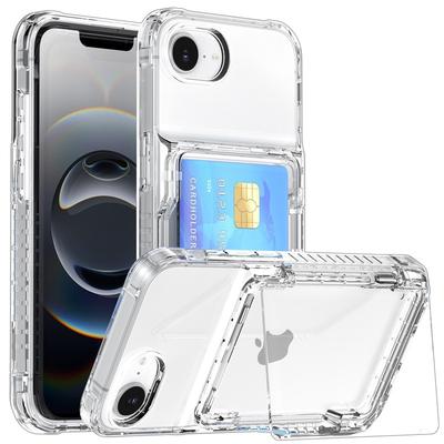 Anwendbar auf iPhone16e Transparente Handyhülle 15Pro Set Bier Klappkarte Apple 14 Fallschutzhülle 3
