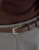 Atikalou [Natural Cowhide] The Meridian Classic Slim Leather Belt - 4 Colors / Tgb001 Tge001 Tsb001 Tse001