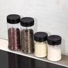 Transparent Flip-Top Spice Bottle - Refillable Pepper Shaker & Salt Dispenser (100/170/250/360ml)