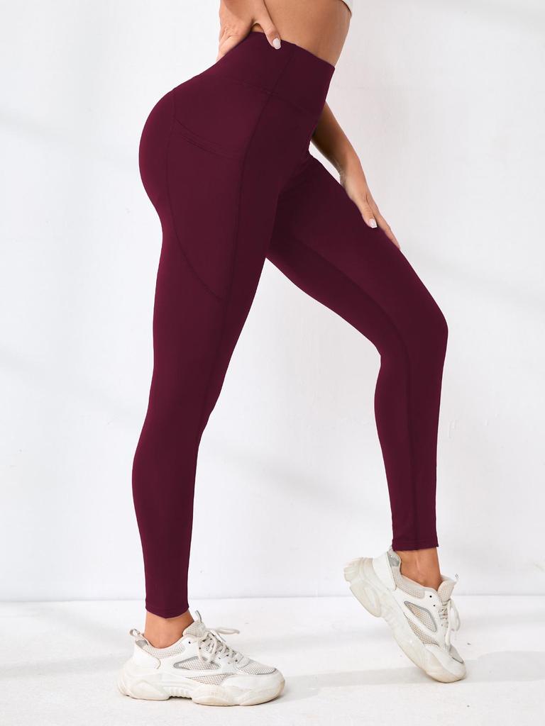 Hottest-Selling High-Waisted Yoga Leggings: Sexy Solid Color Fitness Pants for Women