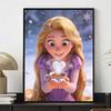 Disney Diamond Art Painting Kit Rapunzel 5D Diamond Painting Dot Art Home Wall DecorCraftsmanship