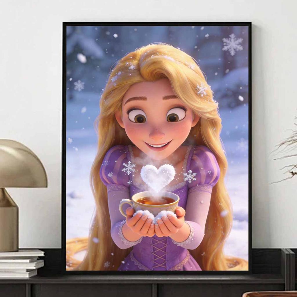 Disney Diamond Art Painting Kit Rapunzel 5D Diamond Painting Dot Art Home Wall DecorCraftsmanship