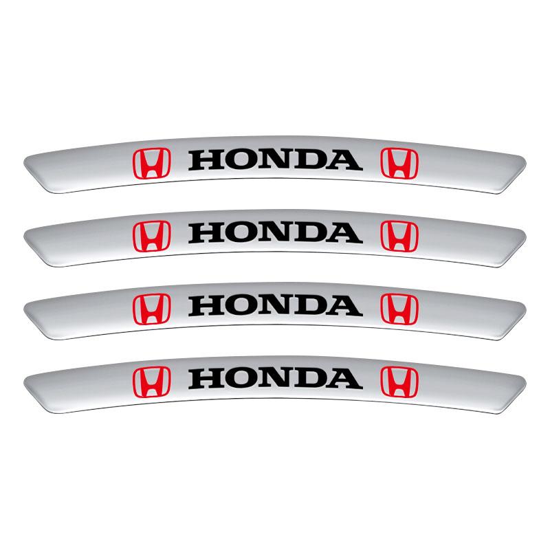 

4 шт. Алюминиевая наклейка с эмблемой ступицы колеса автомобиля Декаль для украшения обода шины Для Honda Civic Varadero Xl1000 Xadv 750 Forza Shadow Vt600 Автоаксессуары серебряный