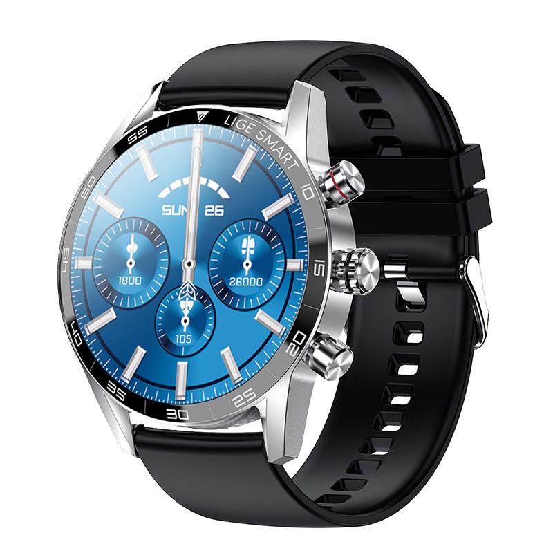 Men's Large-Screen Round Dial Smartwatch with Multi-Functionality and Bluetooth Calling