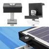 Solar Panel Mount Bracket End Clamp Middle Clamp 30mm/35mm Black PV Solar System Installation Racking Fixing Pressure Block