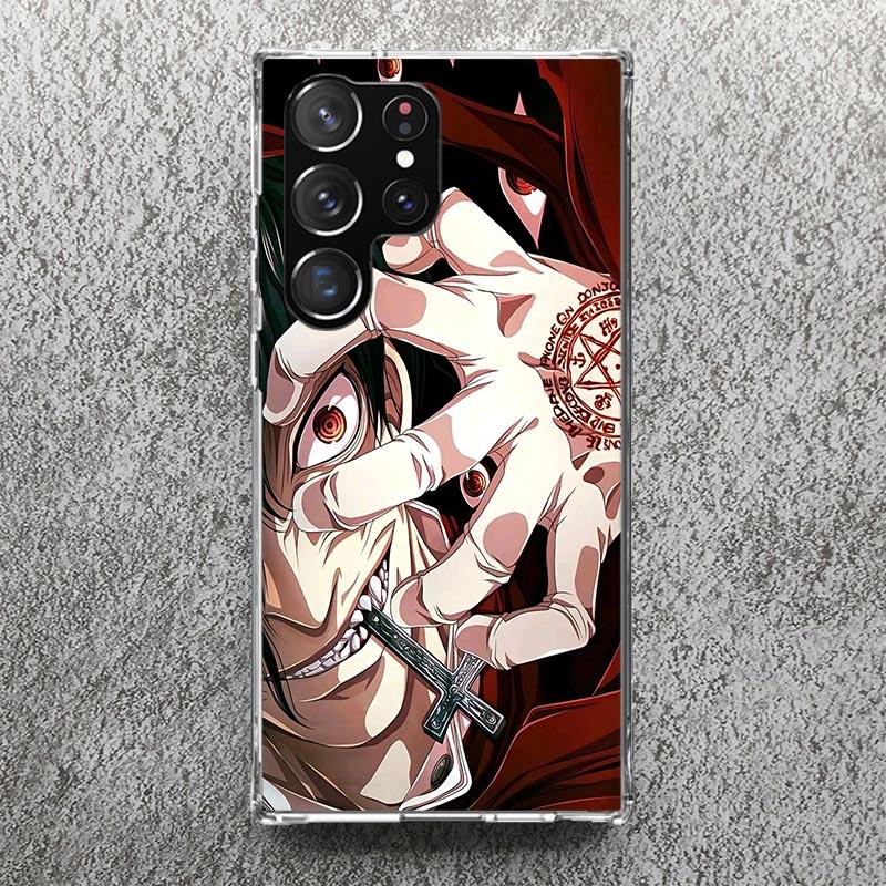 A-Alucard Hellsing Anime Print Soft Case for Samsung Galaxy S25 Edge S24 S23 S22 Ultra S21 Plus S20 FE Phone Shell S10 + Pattern