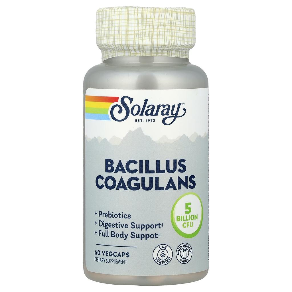 Bacillus coagulans, 5 Milliarden, 60 Veggie-Kapseln (2,5 Milliarden pro Kapsel)