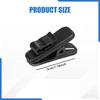 100 Pieces Clips for Earphone Wire Headset Cord Clamps Degree Rotate Black Headphone Cable Holders