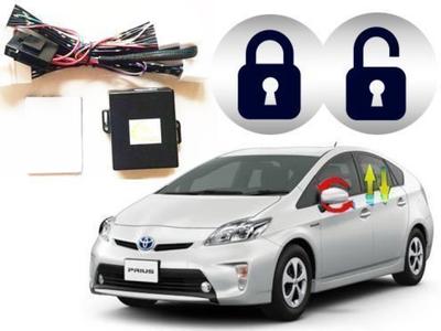 Econlineshop Kit de verrouillage automatique de porte, rétroviseur rabattable, lève-vitres électriques automatiques, compatible avec Toyota Prius Série 30 + + (Pré-lifting)