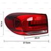 For Volkswagen VW Tiguan 2013-2017 Rear Bumper TailLight Brake Stop Reverse Lamp Taillight Car Assembly Accessories