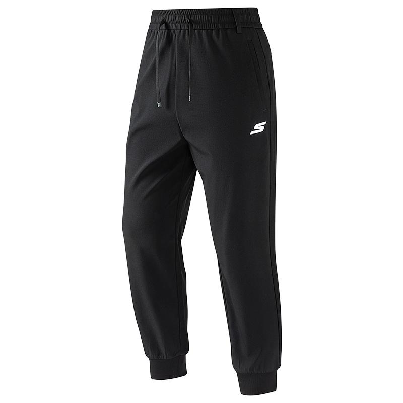 Skechers High-Quality Woven Drawstring Loose Fit Joggers Outdoor Sports Pants Unisex bottoms P225U138-002K