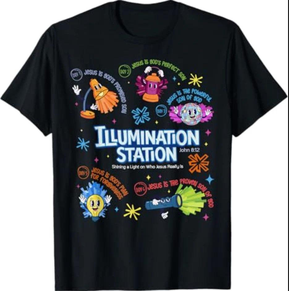 Illumination Station VBS 2026 Bible Jesus Christian Lights T-Shirt S
