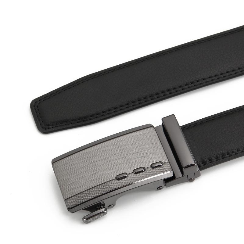 Men's Real Cowhide Belt Automatic Buckle Business and Casual Second Layer Cowhide Men's Waist Belt