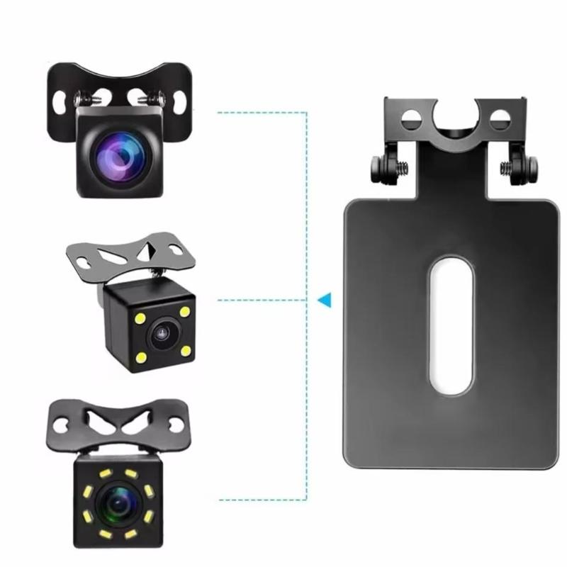 Car Rear View Camera Bracket Metal Mount Holder For Backup Reverse Cameras License Plate Holder