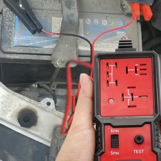 Tester automobilových relé Auto Relay Diagnostic Tool Kompaktní velikost Přenosný Bezpečné použití Tester relé 12V/24V A/C