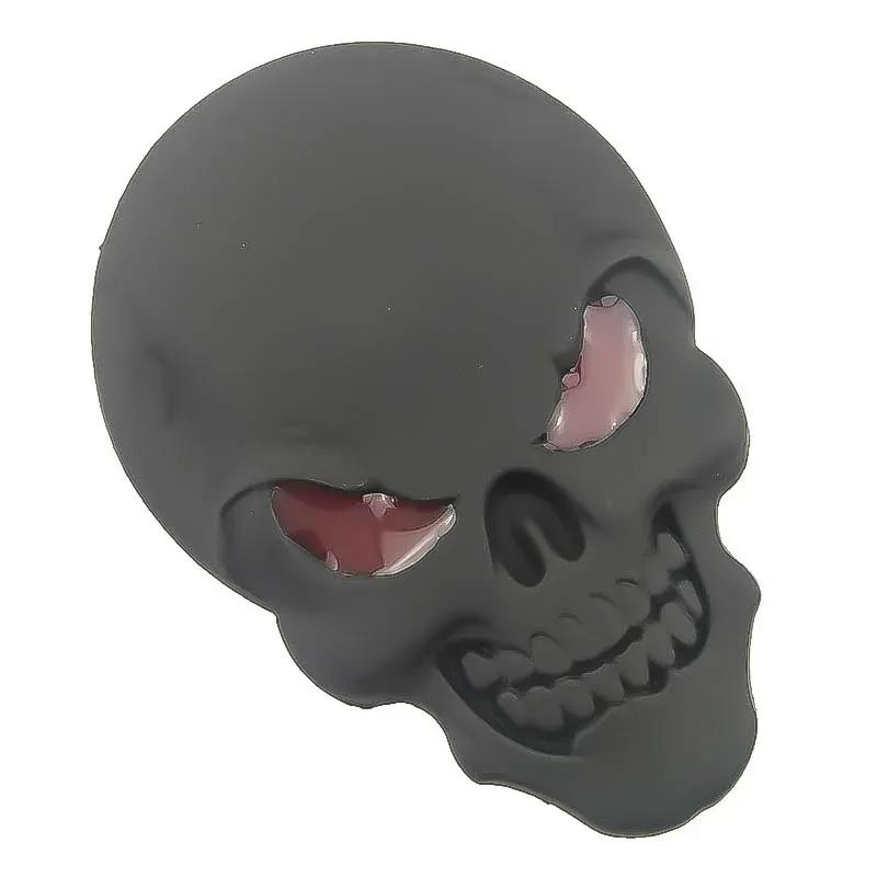 Motorcycle Decal Badge 3D Skull Sticker Zinc Alloy Metal Auto Emblem for The Whole Body QX80 FX35 G25 Q70 Qx60 Car Styling