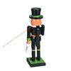 Halloween Wooden Figurine 25cm Seasonal Decor Christmas Nutcracker Figures Statue For Shelves Tables Children's Gifts