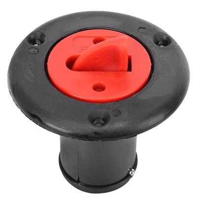 ABS Plastic Boat Deck Fill Filler Port Gas Fuel Tank with Key Cap for Yacht Motor Homesblack