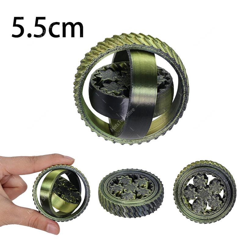 Hot 3D Fidget Spinner Rotating Ball Toy Creative Fingertip Gyroscope Gravity Rotation Anxiety Relief Novelty Decompression Toy