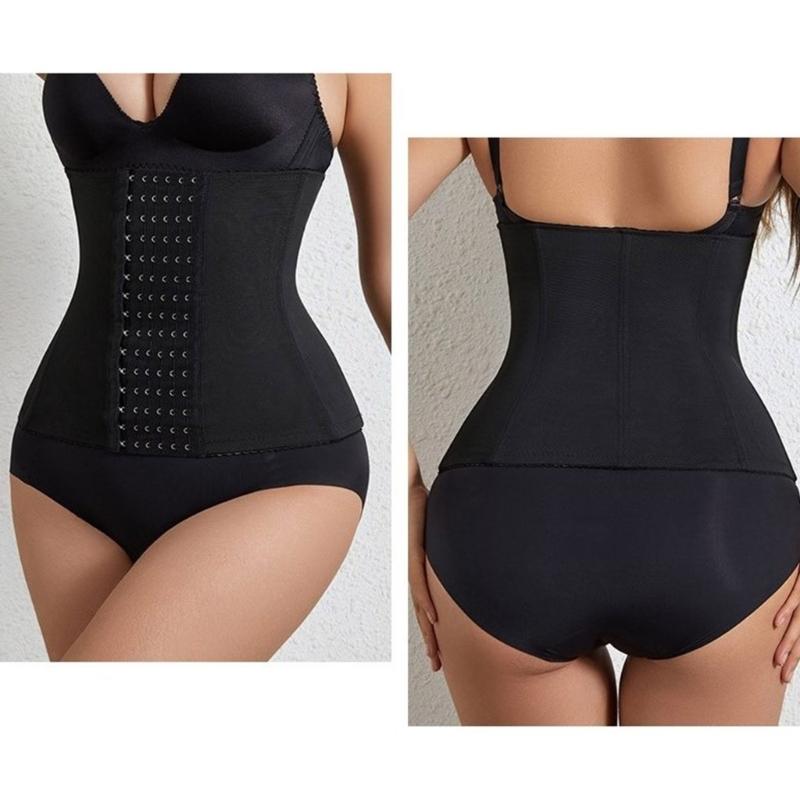 Waist Trainer for Women Postpartum Belt Corsets Underbust Cincher Trimmer Hourglass Body Shaper Girdle with Hooks Front