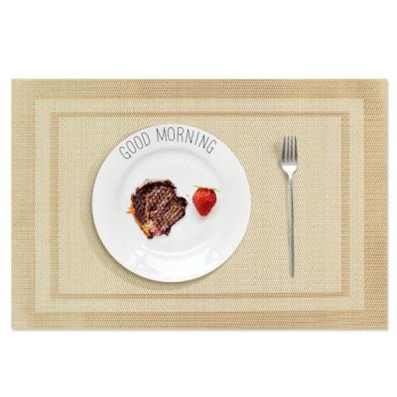 Restaurant Cafe Plating Interior Dining Table Mat Silver