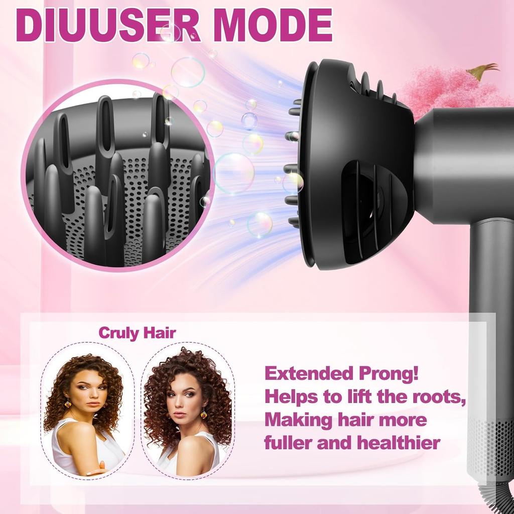 Ugello Diffusore New Wave+Curl per Asciugacapelli Dyson Supersonic HD01 HD02 HD03 HD04 HD08 HD15 HD16 Accessori, Parti di Ricambio No 973924-01