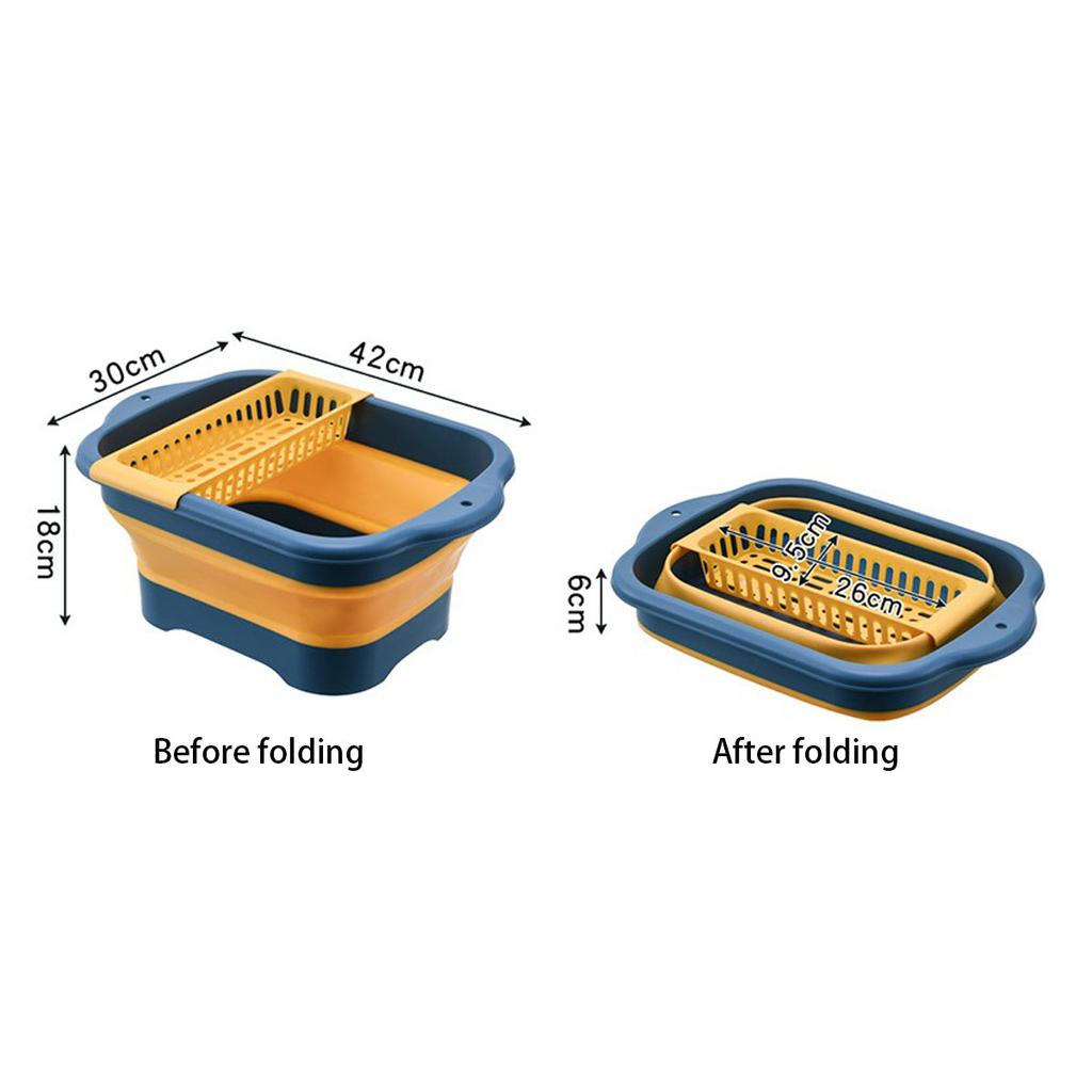 Foldable filter, fruit and vegetable washing basket, strainer, dish, water filter, silicone foldable water filter, kitchen tool