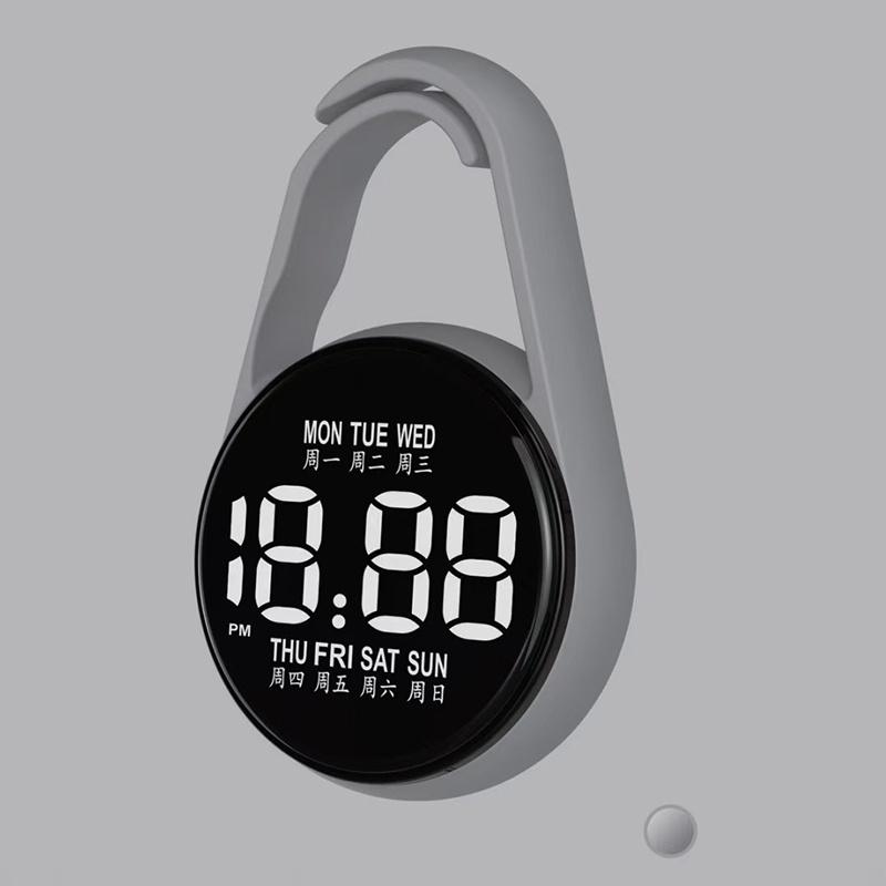 LED Digital Hanging Watch Night Light Energy Saving Silent Electronic Clock for Bedroom Living Room Wall Decor