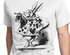 Alice In Wonderland 3 Rabbit Drawing John Tenniel T-shirt S-XXL Lewis Carroll, Literature, Illustration, Genius, Cool Gift