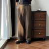 Solid Color Light Mature Wind Straight Trousers Men's Light Business Loose Trend Fashion Simple Versatile Drape Casual Trousers