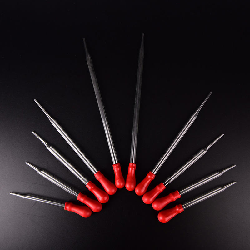 2Pcs Rubber Head Glass Pipettes Dropper Lab Glassware Tool For Veterinary Test