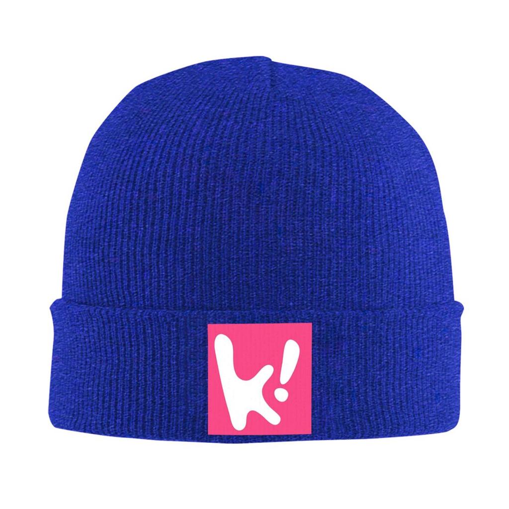 K On Logo 14 Warm Knitted Cap Fashion Bonnet Hat Autumn Winter Outdoor Beanies Hats for Men Women Adult