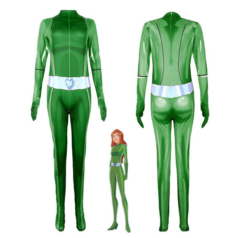 Halloween anime kém lány csoport egyrészes harisnya Charlie angyalai 5 lány ügynök