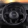 Universal Carbon Fiber Leather Steering Wheel Cover - Breathable, Non-Slip, Sweat-Absorbent, Four Seasons Use
