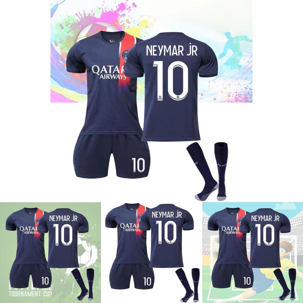 2324 Paris Saint-germain Football Kit Messi Neymar Mbappe Suitable For Kids