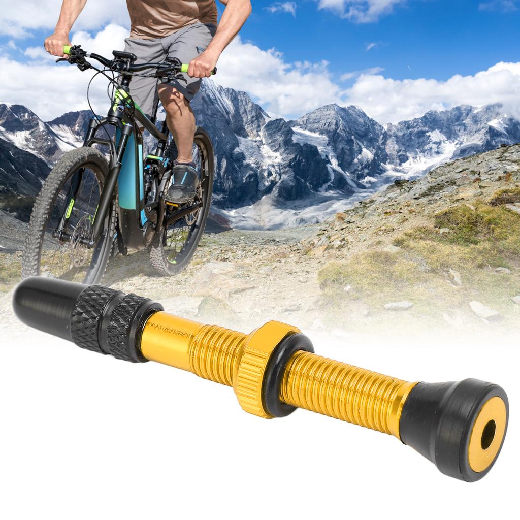 Tubeless Valve Stems Anodized Aluminum Alloy Vacuum Extension 40MM for Valve for Road Bikes Mountain Bikes