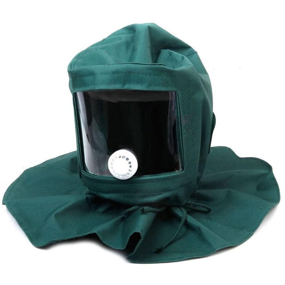 Sand Blasting Hood Cap Canvas Shawl Sandblaster Protective Face Cover Antidust Hood for Spraying